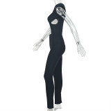 Solid Color Hollow Out Sport Jumpsuit GJYO-JP006051