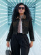 Contrast Color Rivet Denim Coats GYLN-4020
