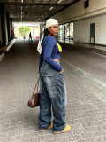Plus Size Washed Straight Jeans GYLN-6240