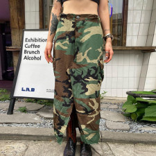 Camouflage Printed Long Skirt GNZD-9121DD