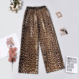 Leopard Printed Sequin Casual Pants GNZD-11630PBM