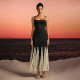Color Block Lace Square Neck Maxi Dress GAXB-D644DS
