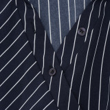Stripe Long Sleeve Mini Dress GAXB-D474DS