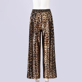 Leopard Printed Sequin Casual Pants GNZD-11630PBM