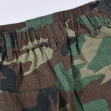 Camouflage Printed Long Skirt GNZD-9121DD