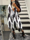 Plus Size Casual Loose Long Sleeve Wide Leg Jumpsuit BMF-2821