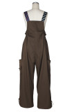 Loose Casual Wide Leg Overalls Jumpsuit ZSD-0790