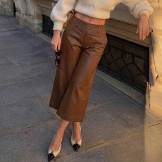 Retro Fashion Leather Seventh Pants GPKJ-MR52541