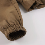 Long Sleeve Zipper Drawstring Jackets GPKJ-MR52538