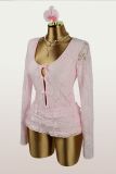 Lace Bow Tie Ruffles Bodysuit GXIY-XS-XSL445014