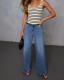 Fashon Washed Straight Jeans GKNF-KM-254218