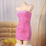 Sequin Backless Mini Dress GNZD-32886DBY