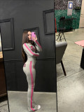 Letter Printed Long Sleeve Two Piece Pants Set GXIY-K26L1645