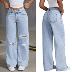 Casual Holes Washed Jeans GKNF-KM-7760