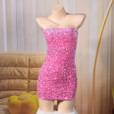 Sequin Backless Mini Dress GNZD-32886DBY