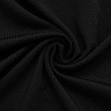 Deep V Neck Tie Up Top Two Piece Pants Set GDSF-J26ST492