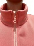 Fleece-lined Solid Color Coat Two Piece Pants Set CM-61019