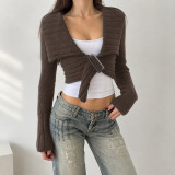 Long Sleeve Lapel Sweater Coats GPKJ-MR51403