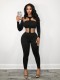 Solid Color Hollow Out Jumpsuit GHYX-TXY0085