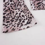 Leopard Printed Long Sleeve T Shirt GPKJ-MR52536