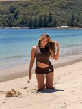 Solid Color Sleeveless Two Piece Shorts Set YWXS-K25L1834