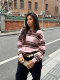 Contrast Color Knits Pullover GXIY-K26L3061
