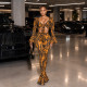 Printed Long Sleeve Two Piece Pants Set MXBF-Q26ST288