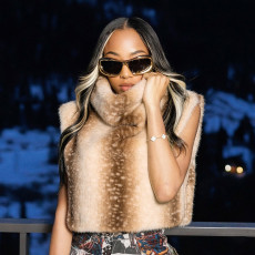 Solid Color Sleeveless Fur Tops GSZM-Y26TP457