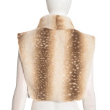 Solid Color Sleeveless Fur Tops GSZM-Y26TP457