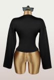V Neck Long Sleeve Top GXIY-K25L1508