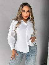 Solid Color Backless Sexy Shirt GHYX-BB-X786