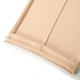 Solid Color High Waist Casual Pants GHYX-H042