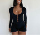 Hollow Out Long Sleeve Romper GHYX-PH077