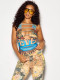 Letter Printed Sleeveless Tank Top GNJF-NJ9020