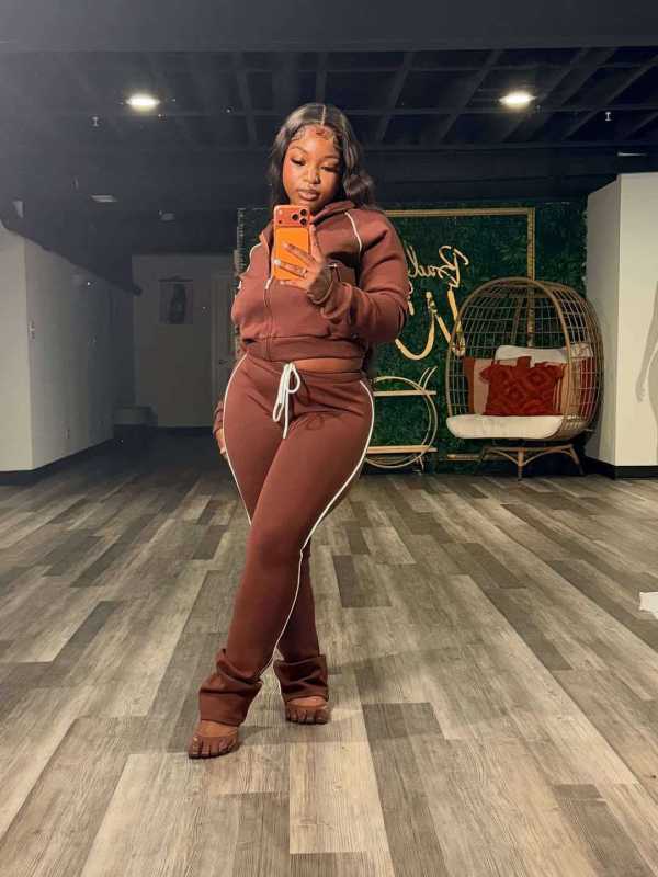 Casual Sport Long Sleeve Pants 2 Piece Set MEM-88729