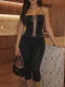 Printed Halterneck Tie Up Two Piece Pants Set GNJF-NJ2311