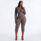 Plaid Printed Long Sleeve Two Piece Pants Set MXBF-J26ST431