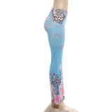 Printed Micro Flare Pants  DLSF-K6P19459A