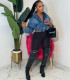 Fashion Lapel Long Sleeve Denim Jackets GAKF-A50810