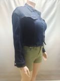 Long Sleeve Zipper Denim Jackets GAKF-A51012