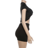 Solid Color Long Sleeve Two Piece Skirts Set XEF-K6S19652A