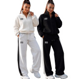 VIP1 Letter Printed Long Sleeve Two Piece Pants Set SFY-TW928M