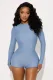 Long Sleeve Solid Color Sport Romper GKYS-2570