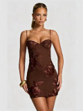 Sexy Sling Backless Bandage Dress GADE-110321