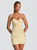 Sexy Sling Backless Bandage Dress GADE-110321