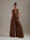 Sleeveless Zipper Solid Color Loose Jumpsuit GQLK-0827