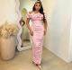 One Shoulder Mesh Sleeveless Evening Dress GADE-96111