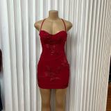 Sexy Sling Backless Bandage Dress GADE-110321