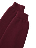 Solid Color Slash Shoulder Top Pants Suit HNIF-YF413