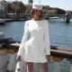 Solid Color Long Sleeve Mini Dress GSZM-C26DS427